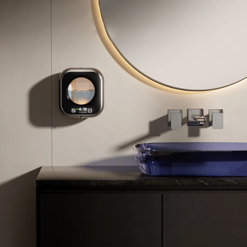 Wall Mounted Automatic Soap Dispenser with Large Capacity Non-contact Rechargeable Sensor Kitchen with LED Intelligence Cleaning image 6