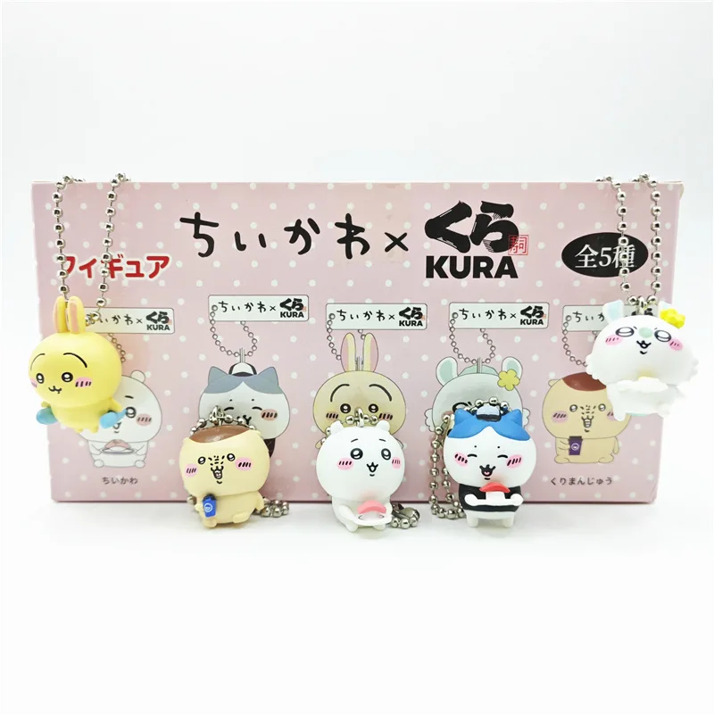 Sushi collaboration Animation Model Ornaments Cute Toys Self-deprecating Bear Usagi Hachiware Pendant Statue Gifts Toys