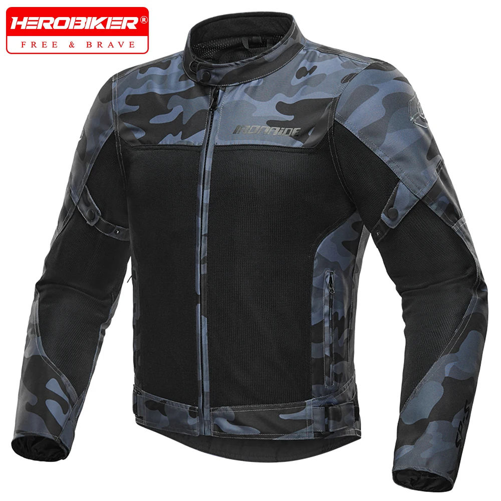 

Summer Motorcycle Jacket Men Mesh Breathable Moto Jacket Riding Outdoor Rider Riding Pants Wear Detachable Clothing