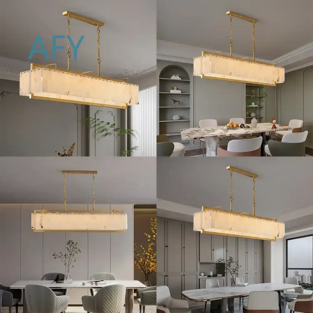 Modern Marble Pendant Light for Restaurant Bar Living Room Bedroom Hotel Loft Villa Decor for Spanish Style Interior Design