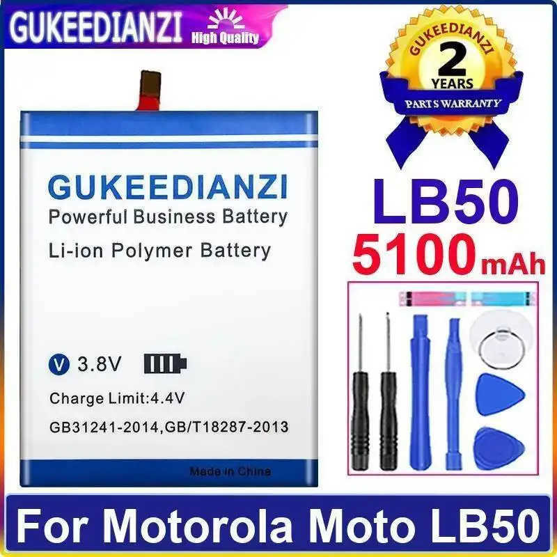 

Аккумулятор мобильного телефона 5100 мАч, надежная замена, стабильная для Motorola Moto LB50