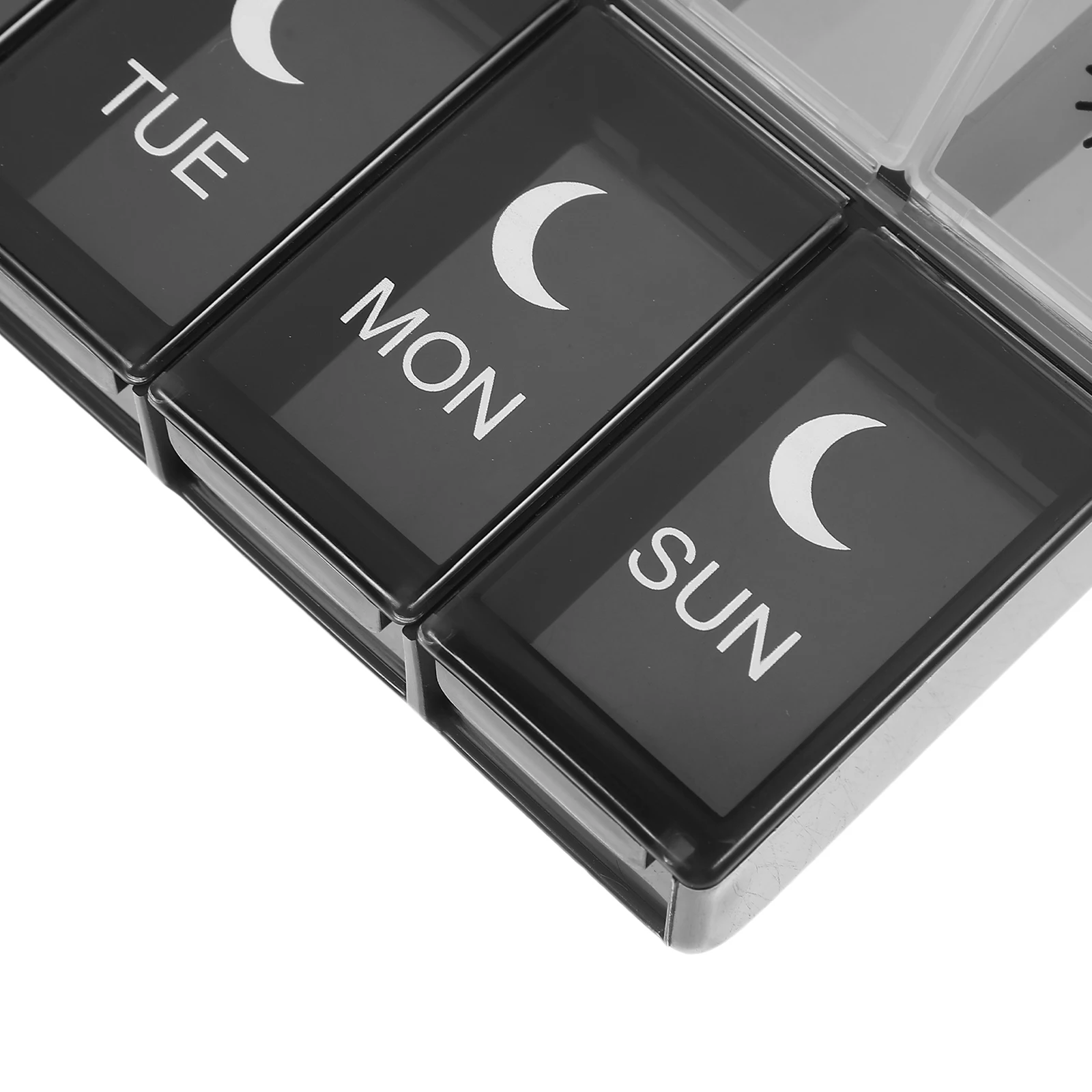 1 قطعة منظم الطب الأسبوعي 14 مقصورة صندوق حبوب منع الحمل المحمول مقاومة للتآكل العالية حاوية تخزين الختم