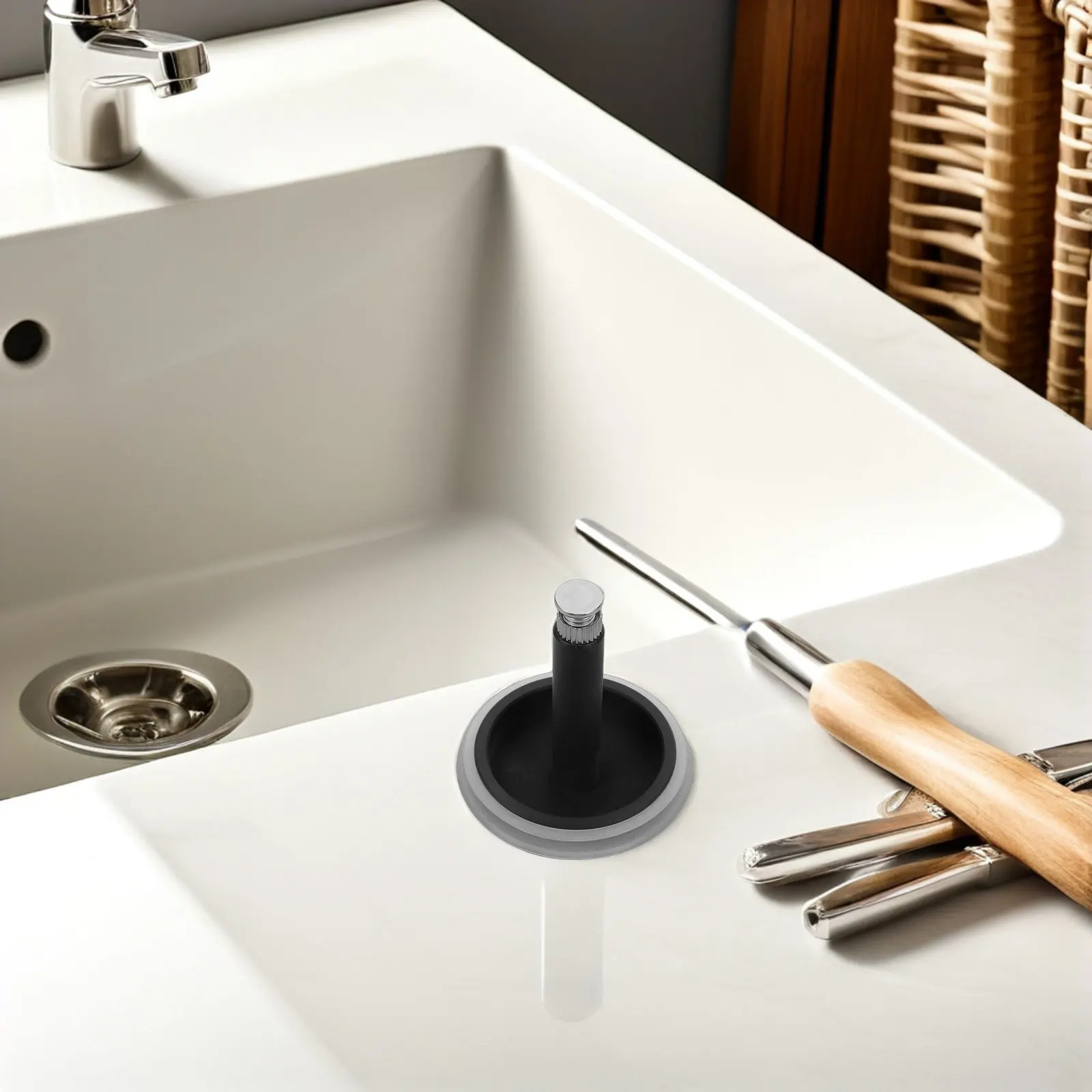 

43Mm Round Shower Tub Drain Cover Replacement Hair Catcher Bathtub Stopper Seal for Leak Proof Odor Free Bathroom Floor Drain