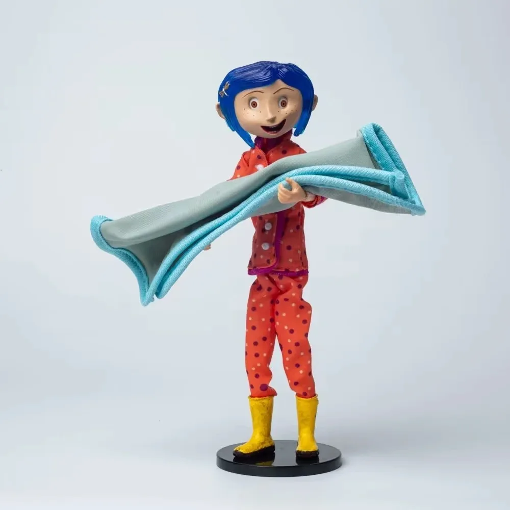 Coraline Doll NECA Coraline Figure Doll The Secret Door Coraline y la Puerta Secreta Raincoat Action Figure Toys Christmas Gift