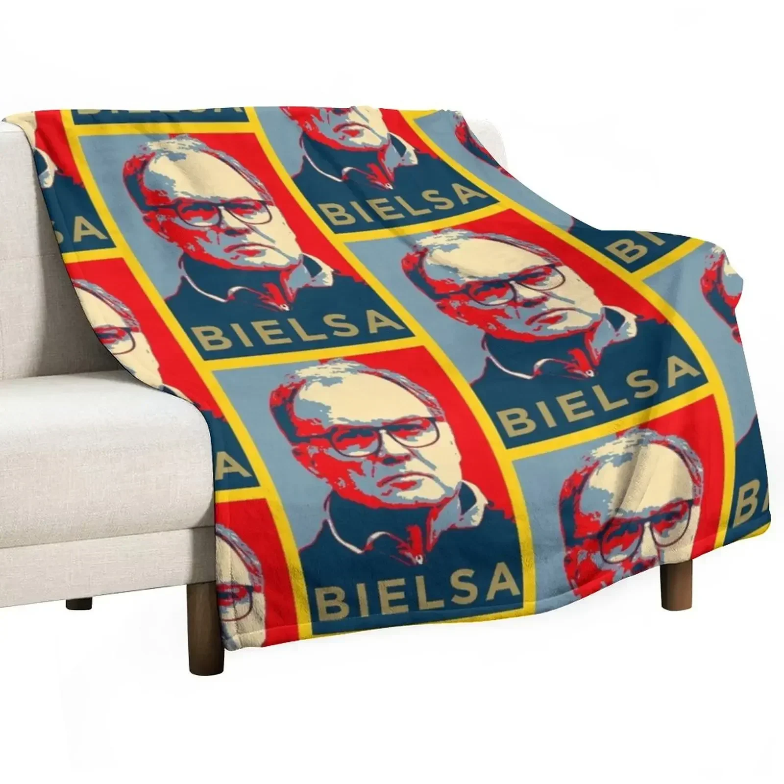 Marcelo Bielsa Artwork Throw Blanket Picnic Warm Blankets