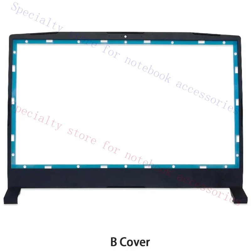 Replacement for MSI Katana GF66 MS-1581 MS-1582 LCD Back Cover Front Bezel Hinges Palmrest Top Bottom Case Shell