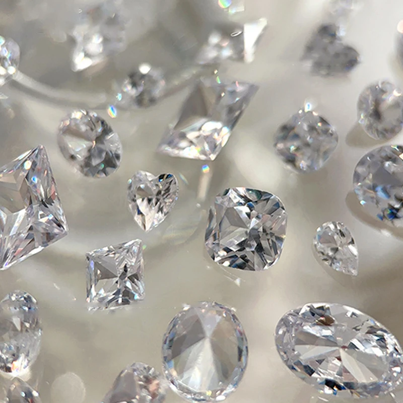 5 قطع تألق شفافة الزركون مسمار الفن لامعة واضحة وأشار أسفل كريستال 3d Diy مانيكير الديكور الملحقات #4