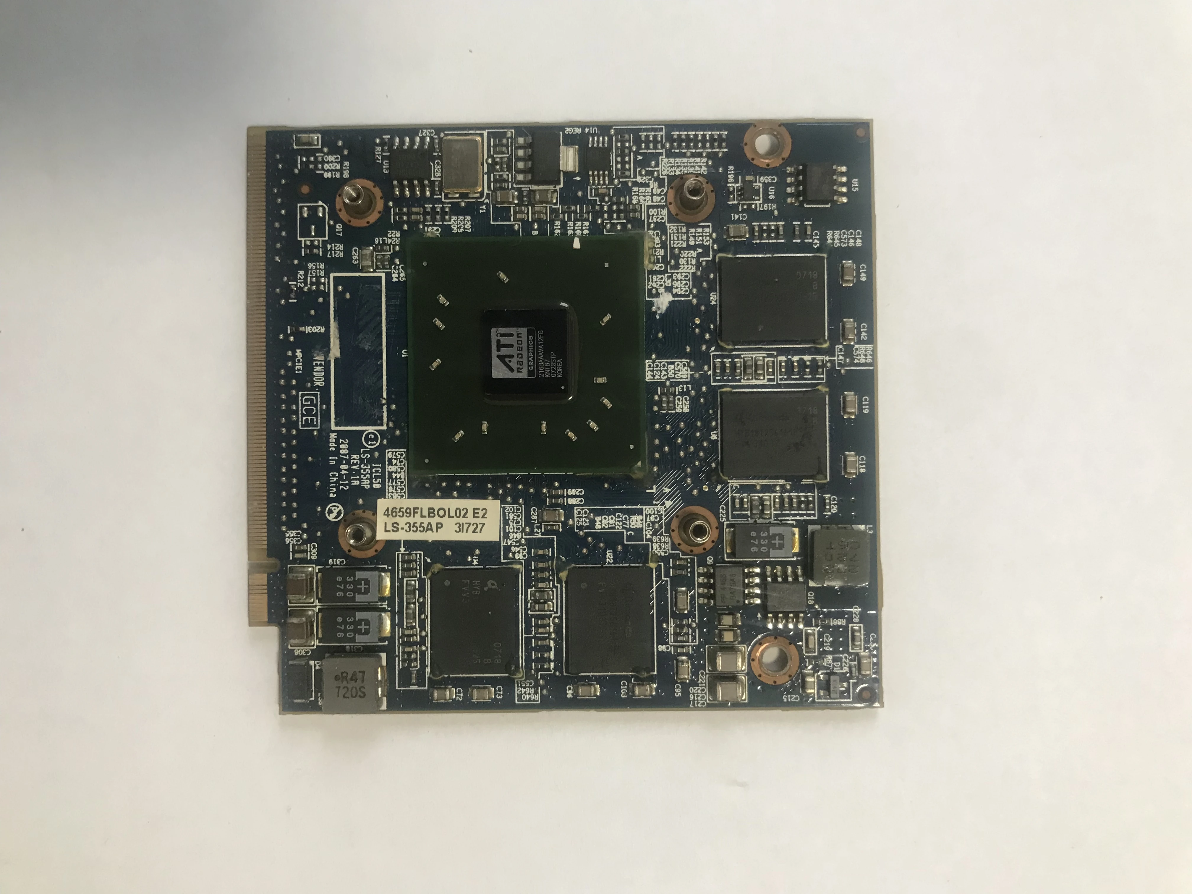 

Used For Acer Aspire 4630G 5520G 6930G 7720G 7730G ATI AMD Radeon HD 2300 HD2300 256MB LS-355AP Graphic Video Card