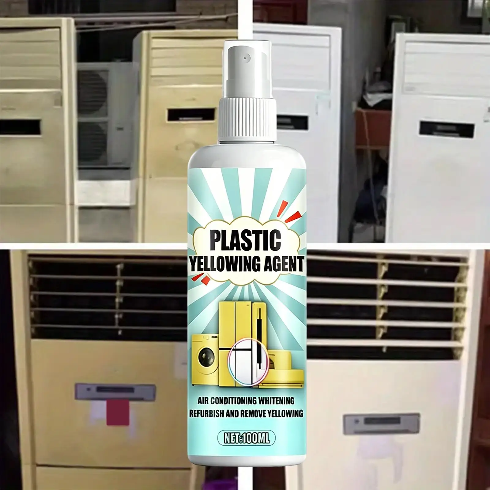 Plastic Remove Yellowing Cleaning Agent Air Conditioning Washing Machine Renovation Anti Oxidation Appliances Remove Yellow