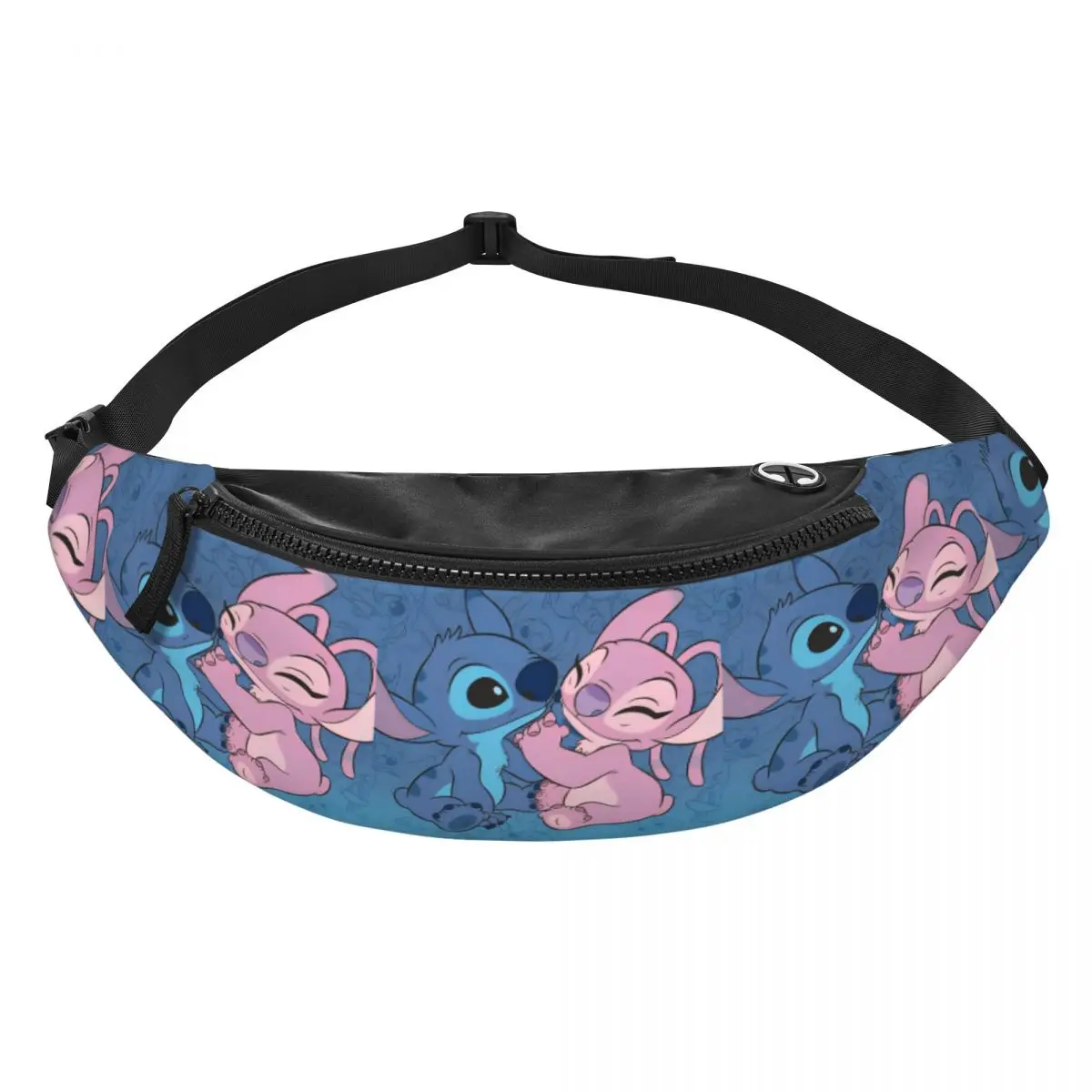 

Custom S-Stitches Fanny Pack Men Women Crossbody Waist Bag for Hiking Phone Money Pouch