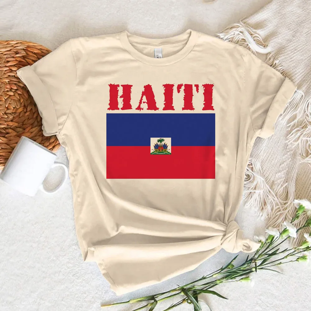 

Haiti Tee women summer anime t-shirts female graphic 2000s y2k clothing