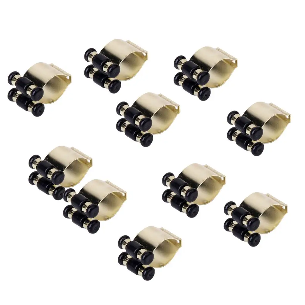 Portable Pool Cue Holder Golden Metal Billiard Cue Clip Accessory Rack Shelf for Billiard Equipment Setup
