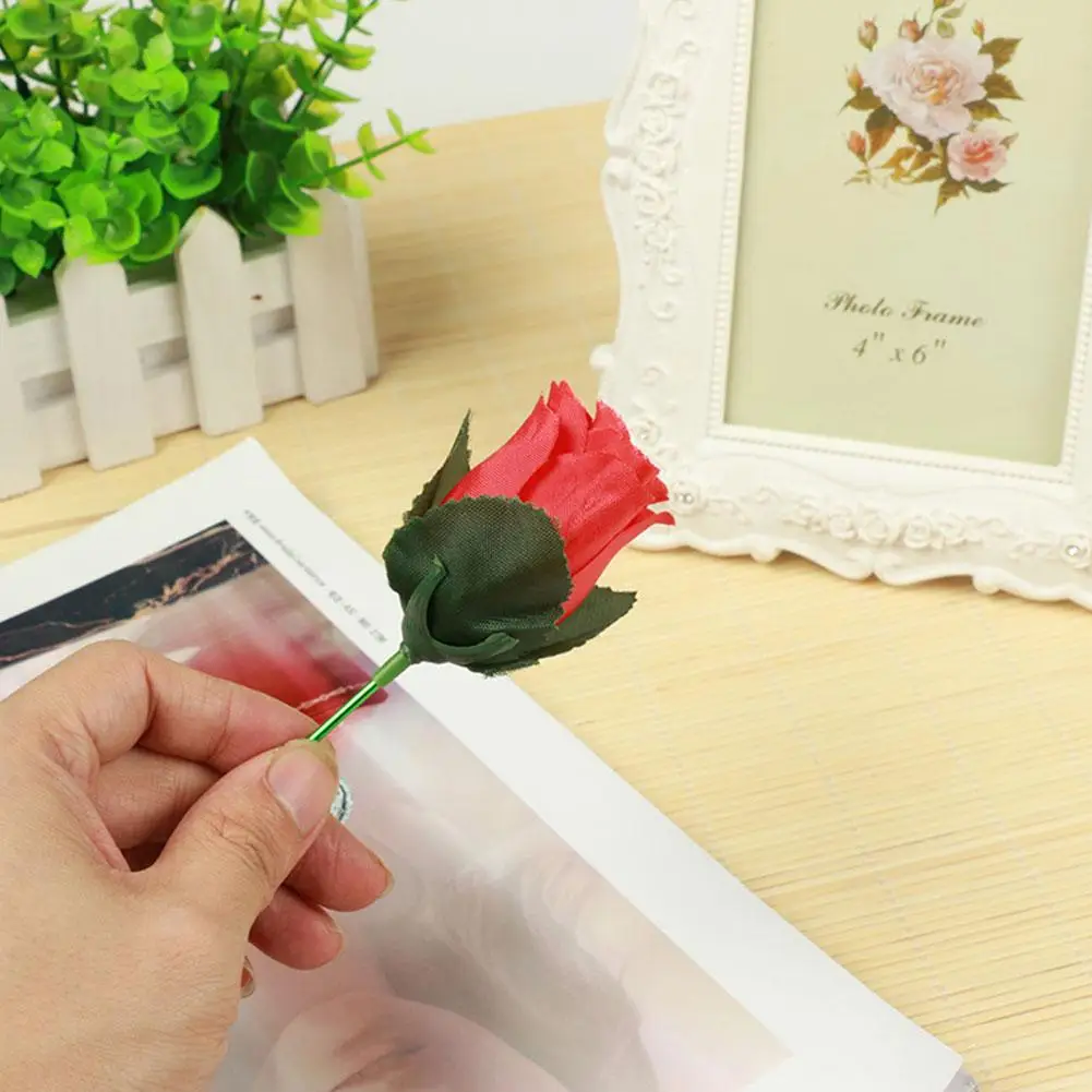 2 SZT. Magiczny Palnik z Kwiatem, Efekt Płomienia na Różę, Sztuczka Magiczna, Profesjonalny Rekwizyt Iluzji Barowej dla Magika