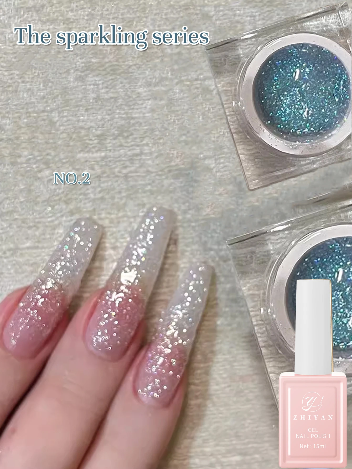 ZHIYAN 12ML 4 colori più venduti Smalto per unghie gel glitter super flash adatto per unghie e unghie dei piedi Unghie bianche Nail Art