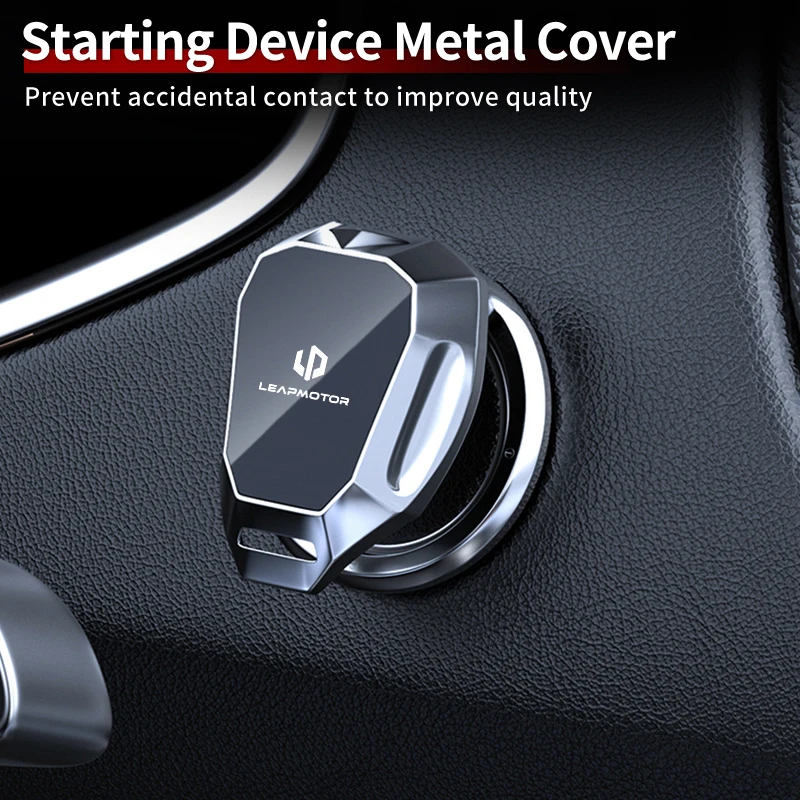 Car one click Start/Stop Button decoration mirror protection For Leapmotor Leap Motor C01 C11 T03 S01 C11 Reev 2022 2023 2021