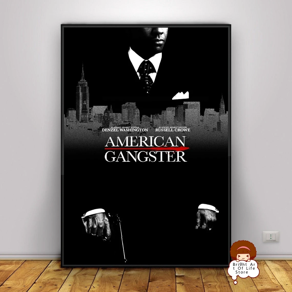 

American Gangster (2007) Movie Poster Cover Photo Canvas Print Wall Art Home Decor (Unframed)