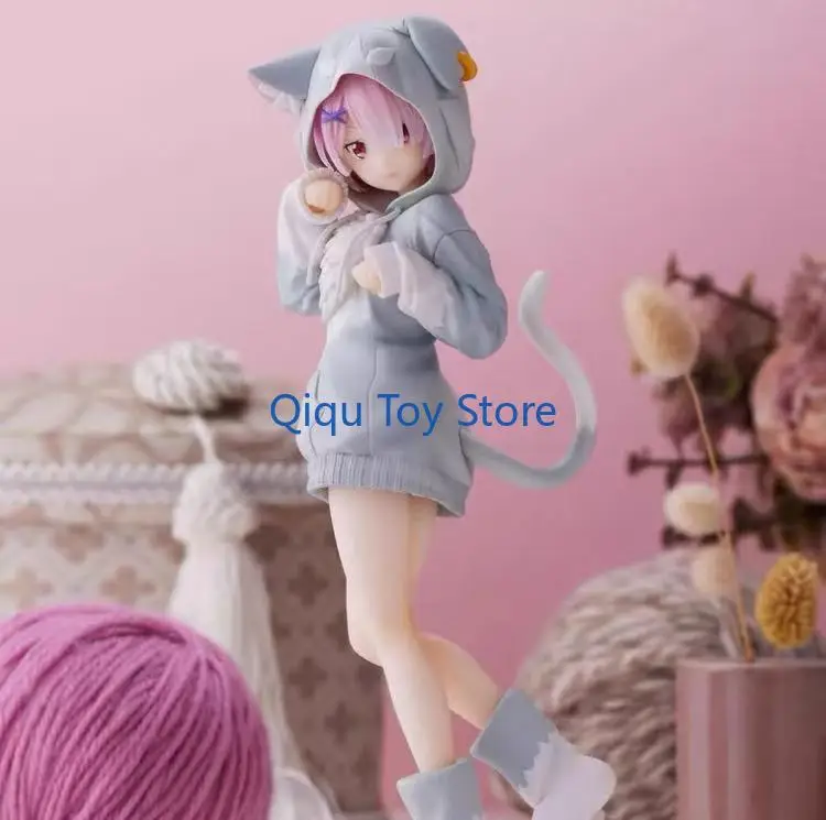 

Spot Goods Domestic Alien Life Parker with Cat Ears Amelia Rem Ram Handicraft Height 22cm