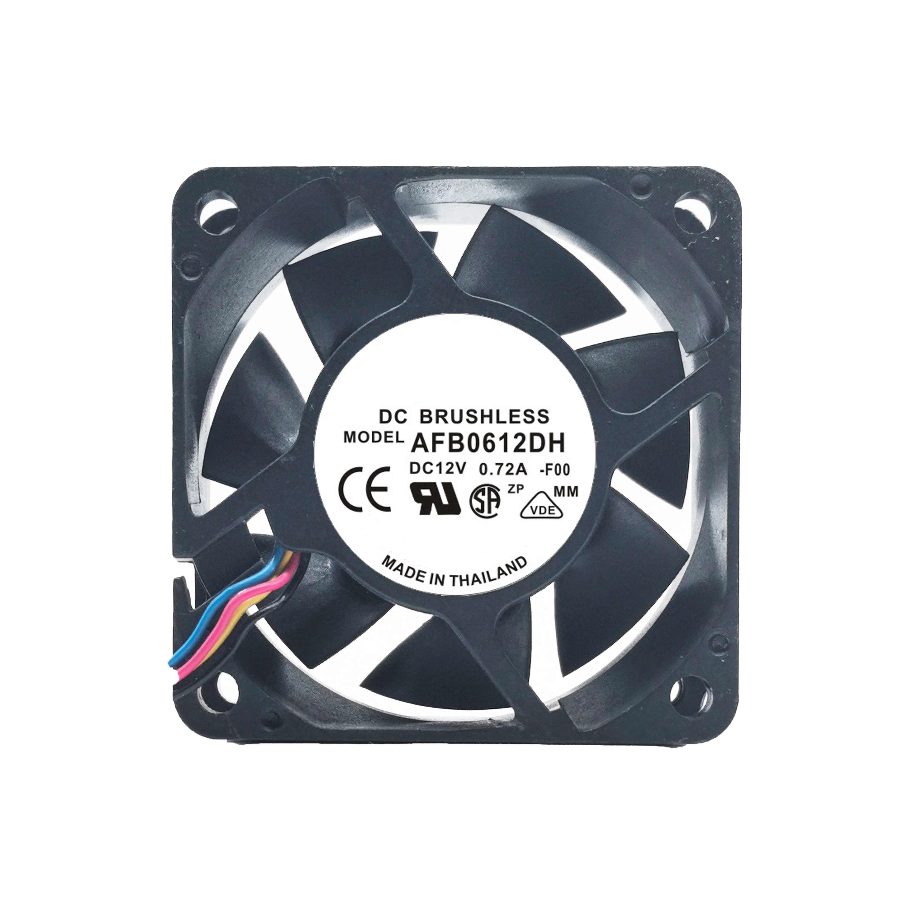 Cooling Fan AFB0612DH DC 12V 0.72A  8.64W 9000RPM 6025 60X60X25MM