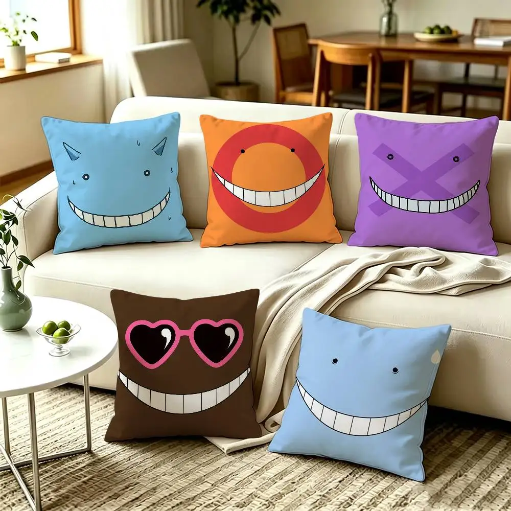 Funny K-Koro S-Sensei Face Meme Pillow Cover Sofa Cushion Cover Home Room Decoration Children Gift