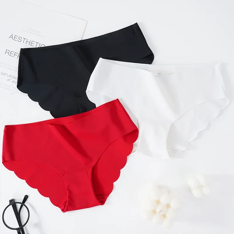 Seamless Underwear Women Ladies Briefs Comfortable Panty Low Waist Women Solid Color Panties Female Underpants S-2XL Lingerie