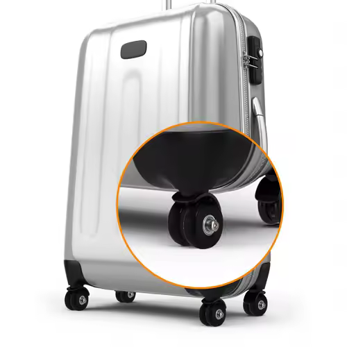 Silent Suitcase Wheels Rubber Trolley Luggage Casters High-Quality Durable Travel Bag Wheel Repair Accessories for Quiet Rolling - Image 3