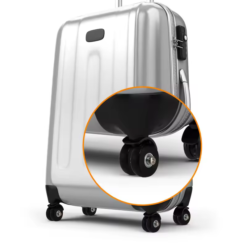 Silent Suitcase Wheels Rubber Trolley Luggage Casters High-Quality Durable Travel Bag Wheel Repair Accessories for Quiet Rolling - Image 3