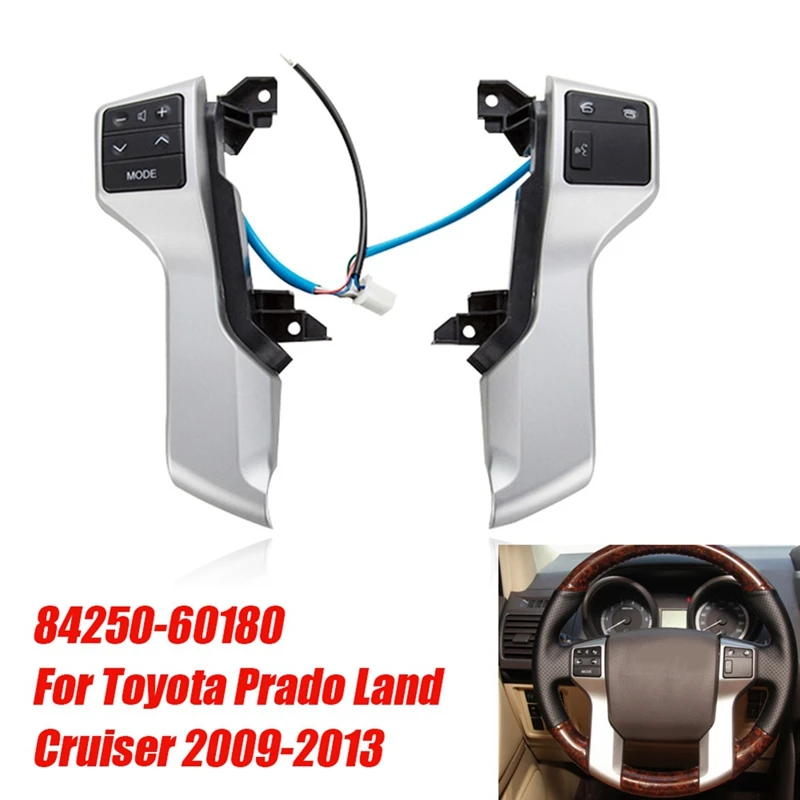 Car Multifunction Steering Wheel Switch 84250-60180 For Toyota Prado Land Cruiser 2009-2013