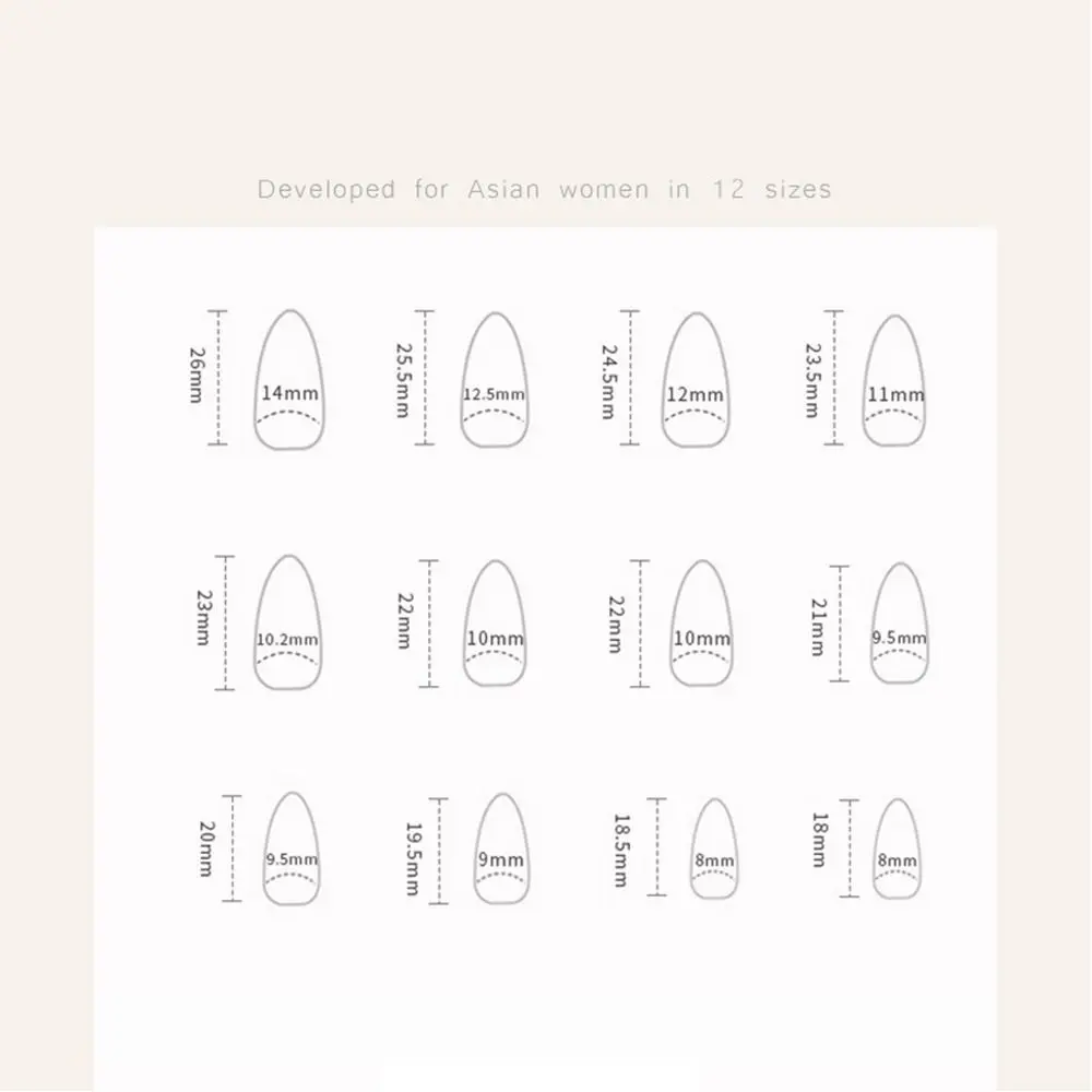 24 pçs manicure longo amêndoa unhas falsas cor cereja francesa falso nials destacável simples dicas de unhas feminino