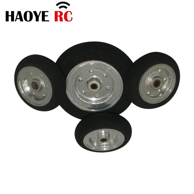 Haoye 2 Pcs/Lot Electroplate Super Light Wheels D30-58mm For RC Airplane Replacement Toys DIY Plane Accessory