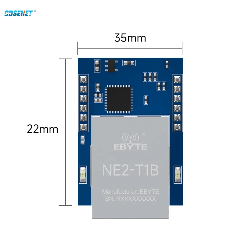 TTL 직렬-이더넷 모듈 IoT 지지대 MQTT 프로토콜 모드버스, TCP-RTU CDSENT NE2-T1B, 2 웨이 RJ45 저전력 SMD 모듈