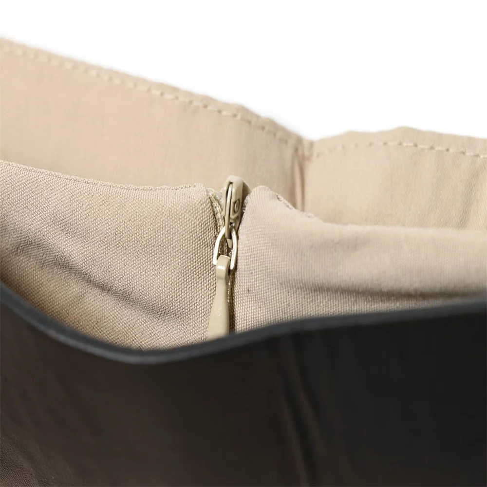 Herfst nieuwe dames hoge taille geplooide A-lijn lange rok met tailleriem mantelstijl MIDI midi rok