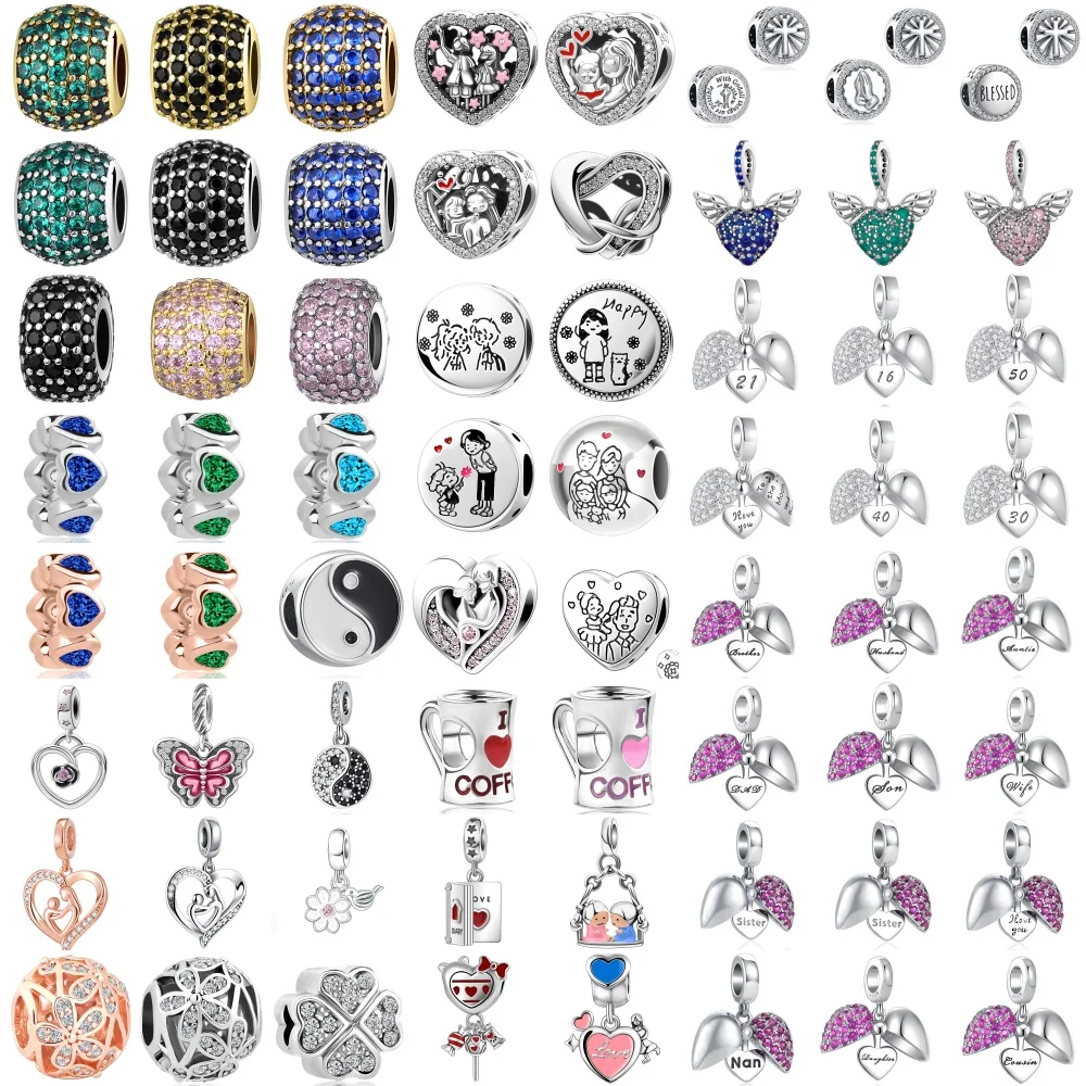 

Горячая новинка 2026 года в Европе: Изысканные ювелирные украшения из серебра 925 пробы – подвеска-сердце в форме чаши, оригинальные аксессуары для браслетов DIY