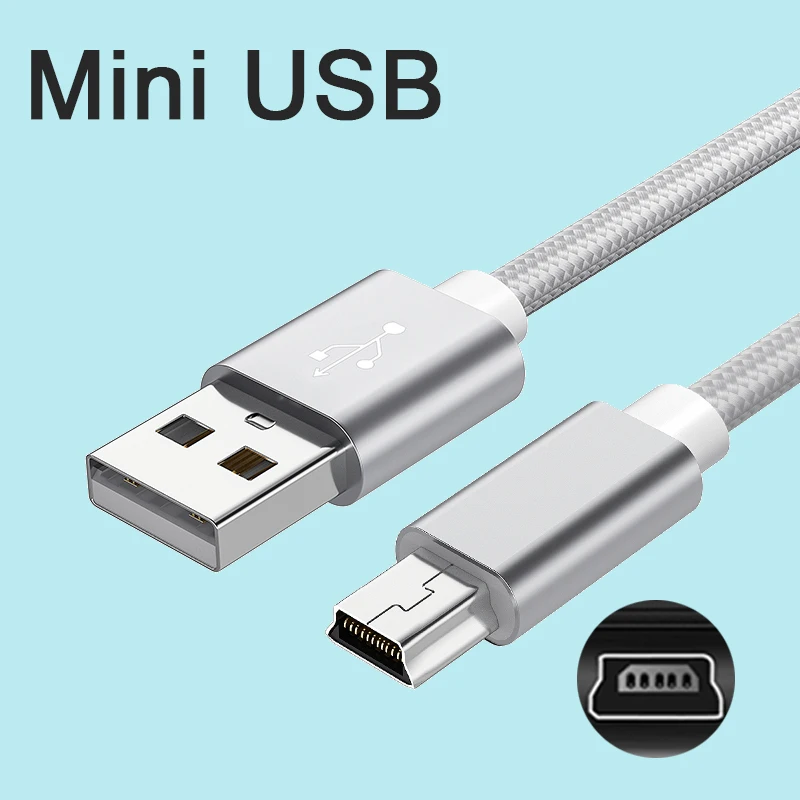 Mini USB Charging Cable Mini USB to USB Fast Data Charger Cable For MP3 MP4 Player Car DVR GPS Digital Camera HDD Mini USB