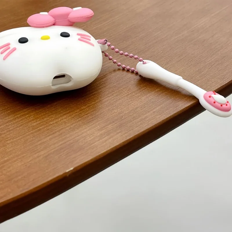 Sanrio เคส airpod Hello Kitty สำหรับ airpod Pro 2 3ฟองน้ำครอบหูฟังตัวการ์ตูนน่ารักกันตกกรอบชุดหูฟังบลูทูธไร้สายของขวัญ