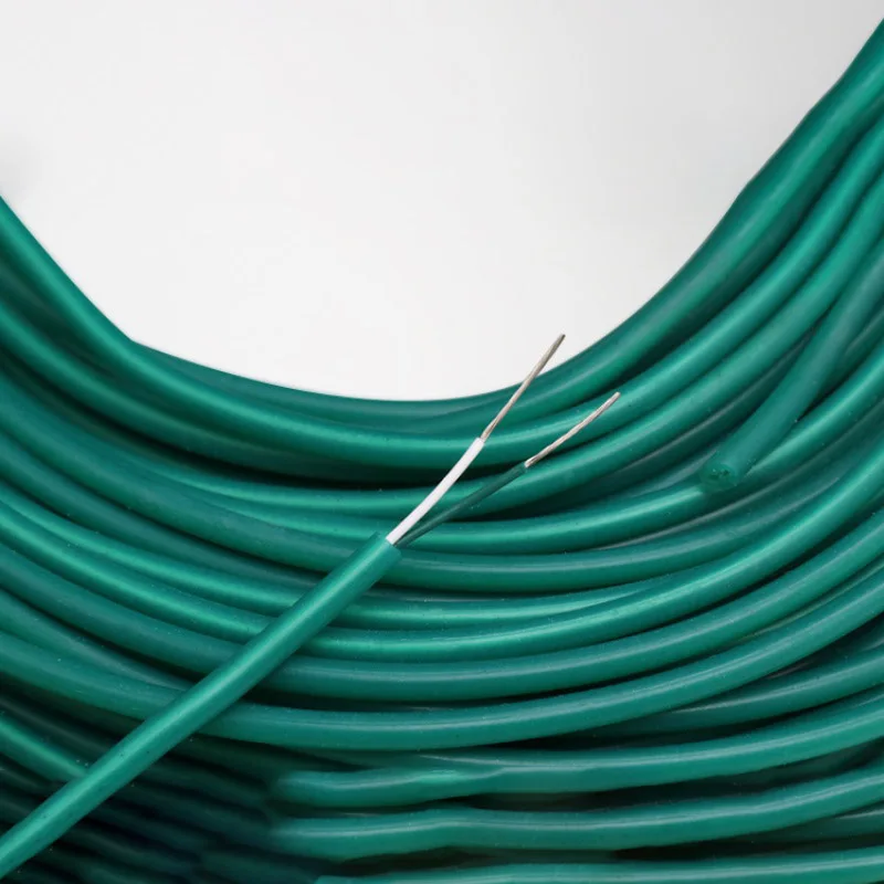1M 2-Core 7x0.2 mm2 filo schermato in Silicone cavo per termocoppia cavo in PTFE tipo K fibra di vetro a trefoli 200 gradi. C