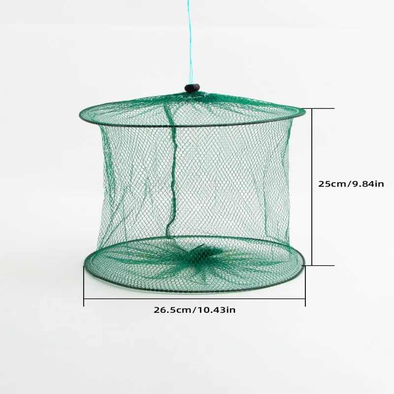 Two-layer Portable Fishing Net Fish and Shrimp Net Cage Casting Net Fishing Trap Net and Foldable Fishing Net Fishing Gear