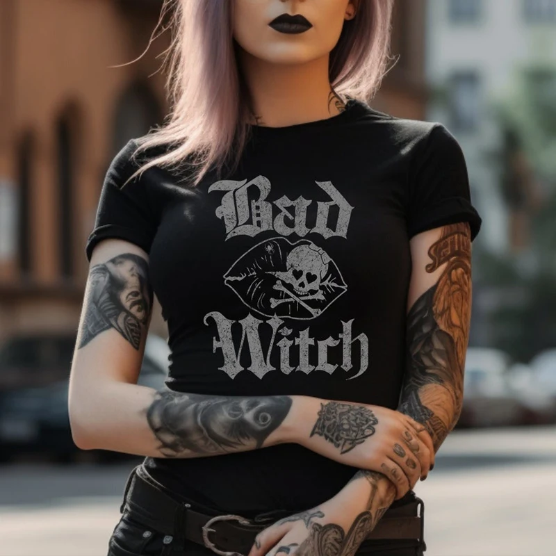 Bad Witch Shirt Witchy Aesthetic Creepy Cute Clothing Witch Gifts