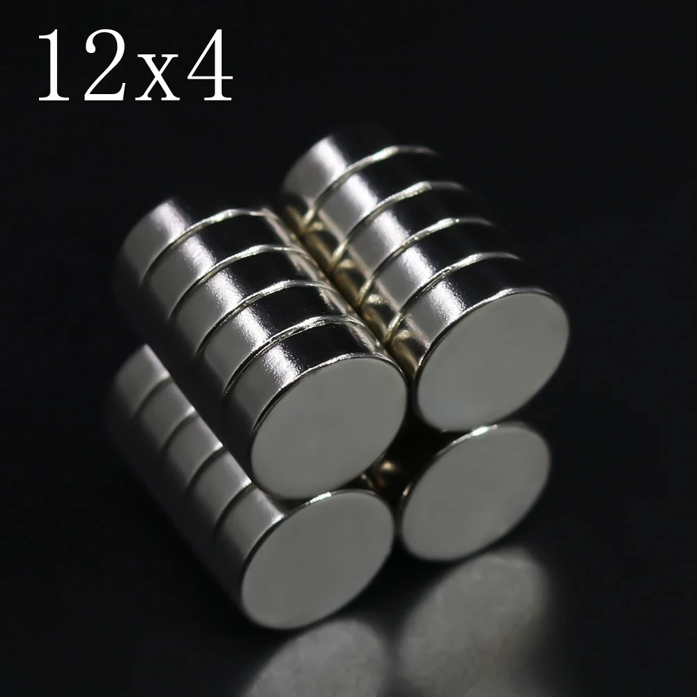 

5/10/20/50/100 шт. 12x4 неодимовый магнит 12 мм x 4 мм N35 NdFeB круглый супер мощный сильный постоянный магнитный диск 12x4