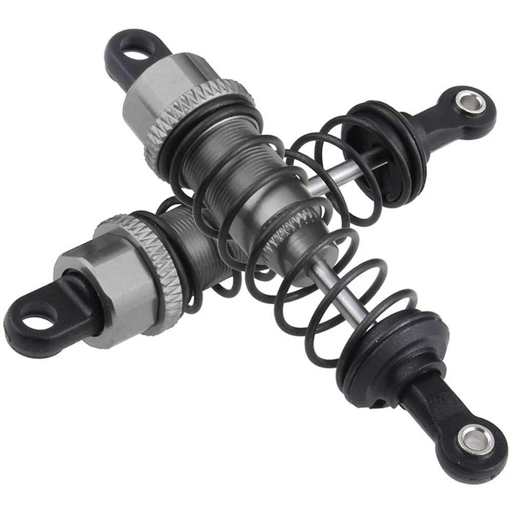 2 Set Metal Oil Filled Front&Rear Shock Absorber For 1/12 Wltoys 12428 12423 RC Car Crawler Upgrad Part,Green & Titanium