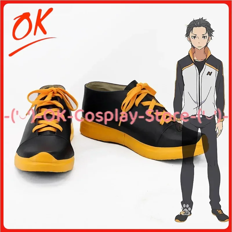 

[Customized] Re:Life From Zero Natsuki Subaru Cosplay Shoes Anime Roleplay Costume Prop Halloween Carnival Party PU Leather Boot