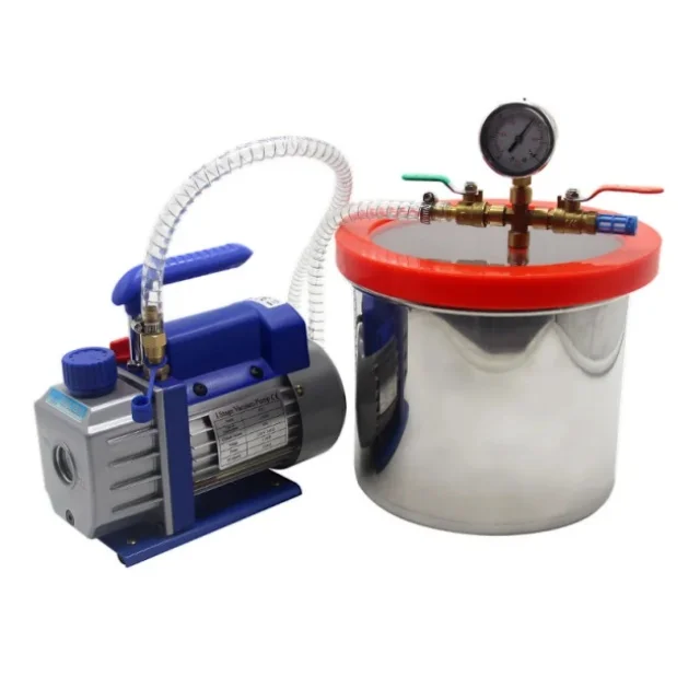 12 Gal Industrial Vacuum Chamber, 3L Automatic Degassing Machine with Pump 220V for Food, Resin, Composite Processing