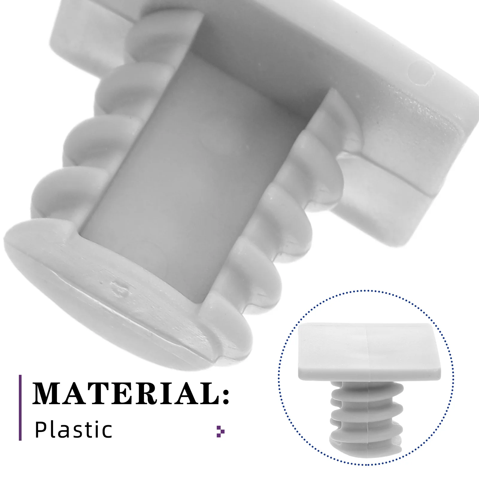 4 مجموعات من غطاء تثبيت الشريحة غطاء برغي بلاستيكي متين لقطع غيار معدات الملعب الداخلية والخارجية