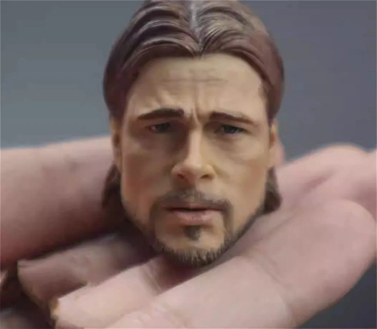 Brad Pitt 1/6 Head Sculpture Carving  Delicate Painted Actor  Soldier For 12inch TBleague Phicen Action Figure  Model Toy