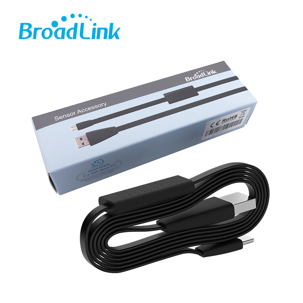 

Original Broadlink HTS2 USB Port Tempetature Humidity Sensor Detector Work With RM Mini RM4 Pro For Smart Home Alexa Google Home