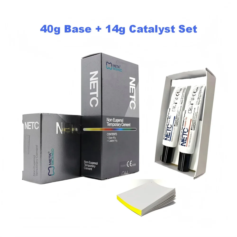 

Meta NETC Provisional Cement Interim Restoration Fixation Dental Temporary Cement for Crown Bridge Easy Cleanup Non Eugenol
