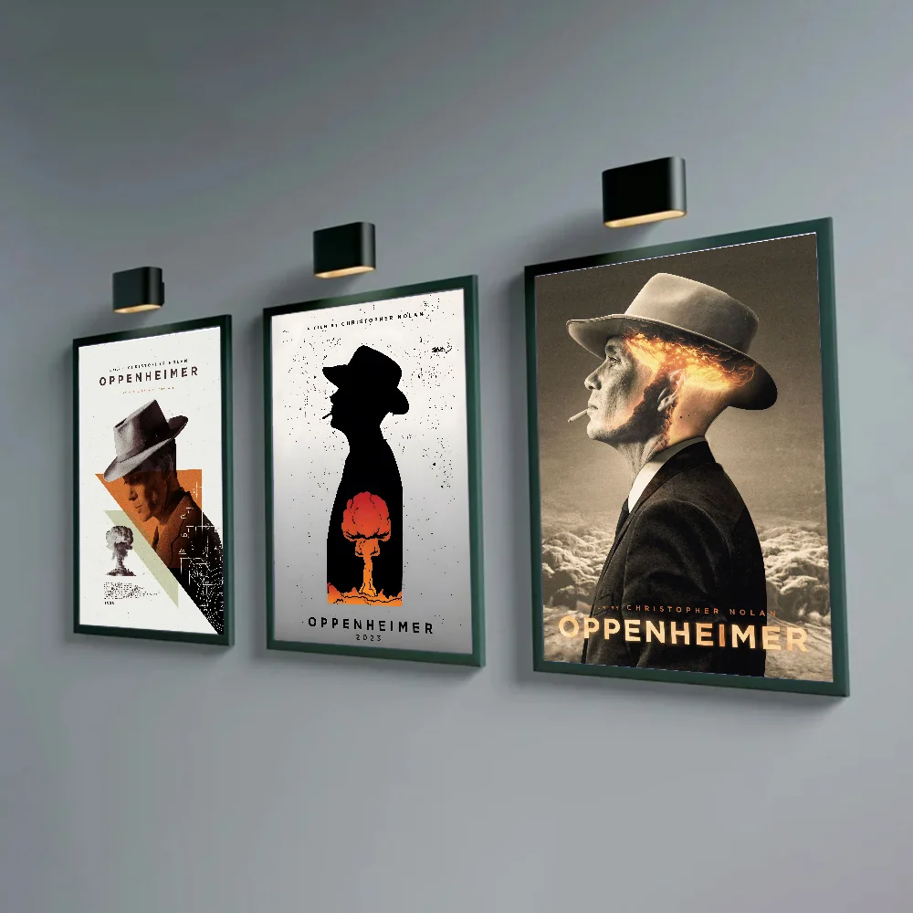 Movie Oppenheimer Poster DIY Poster Kraft Paper Vintage Poster Wall Art Painting Study Stickers Big Szie Wall Painting