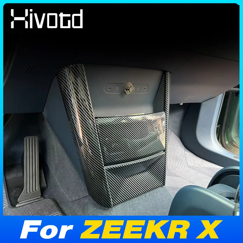 ABS Car Front Center Console Panel For ZEEKR X ME YOU 2024 Decorative Sticker Trim Cover Interior Protector Stylings Accessories