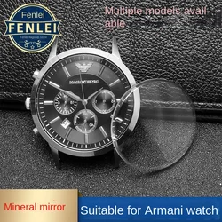 For Armani Watch Glass Strap Cover AR1674 0389 2448 AR2500 AR2447 2448 2500 0382 5905 5891 AR11105 Mineral Mirror Watch lenses