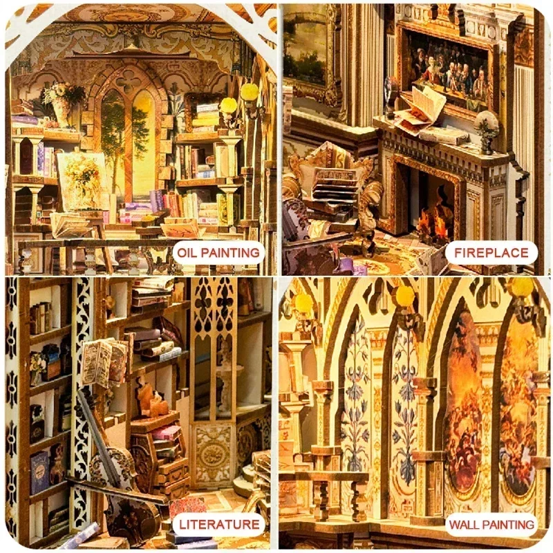 bricolage-en-bois-baroque-reves-livre-coin-etagere-inserer-kits-miniatures-etagere-maison-serre-livres