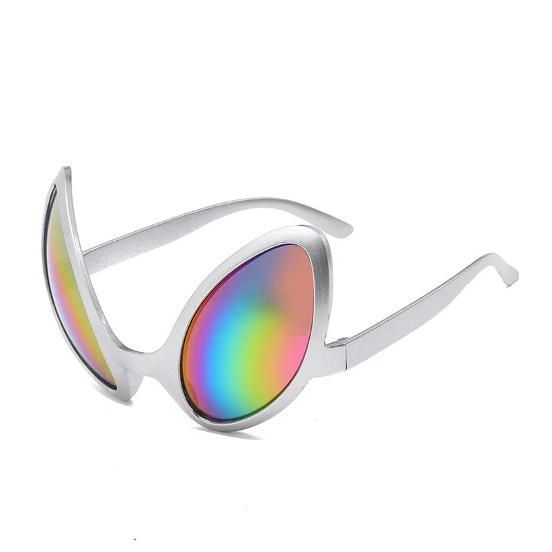 Mode Vintage speziell geformte Alien-Stil Sport Sonnenbrille Männer Frauen für Mann Halloween Sonnenbrille Party Festival Brillen – Detail 11